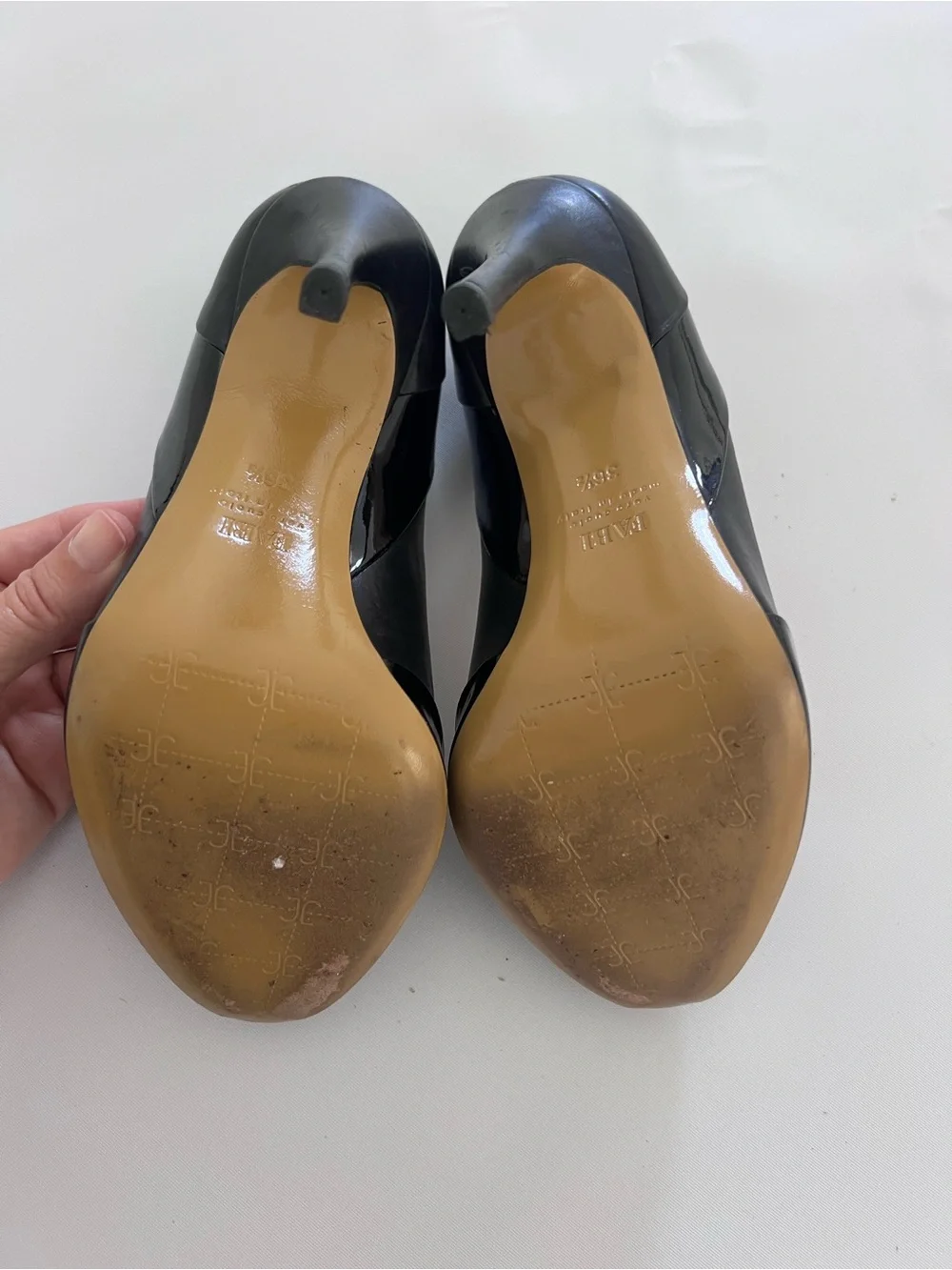 FABI Open-Toe Leather Pumps – Black – EU 36.5 – Made in Italy